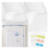 32 Pack Clear Plastic Snap Closure Document Storage Pouches with 60 Colorful Self-Adhesive Index Labels 1