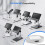Microscope Universal Transmitted LED Light Bottom Light Stage Holder Adjustable Lamp Illumination for USB LCD Microscope 6