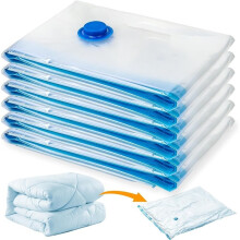 Pack of 8 Vacuum Bags for Clothes Travel 60 X 80 cm Reusable Vacuum Bags for Clothing Dust for Travel Space Storage