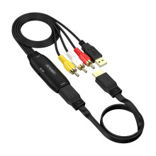 Convertitore 3RCA A -Compatibile 1080p/720p AV A HDTV Video Audio Convertitore RCA Composito + Cavo HD Maschio