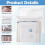 32 Pack Clear Plastic Snap Closure Document Storage Pouches with 60 Colorful Self-Adhesive Index Labels 4