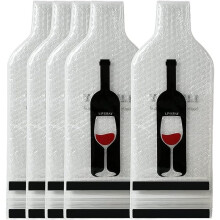 5 Pezzi di Protezioni Riutilizzabili per Bottiglie di Vino da Viaggio per Aerei, Auto, Crociere e Bagagli - A Prova di Perdite