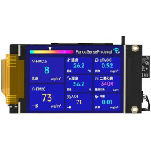 BIGTREETECH Panda Sense Pro Monitor de Ar Inteligente 8-em-1 PM2.5 CO2 HCHO TVOC Temp Umidade AQI WiFi MQTT HA Moonraker Klipper