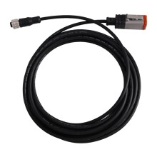 Vehicle Mod Waterproof Connector Cable DT06-6S 6Pin Female Plug Transfer for M12 A Coding 5Pin Female Car Wiring Harness