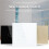 EU/UK Standard 1 Gang 1 Way Touch  Crystal Glass Panel Touch  Light Wall Only Touch Function White 6