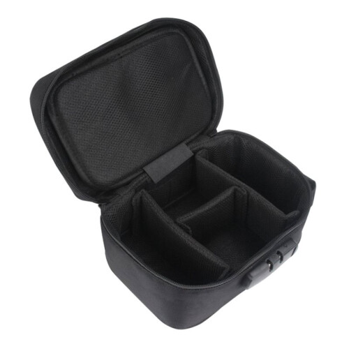 Large Capacity Smell Proof Travel Box with Combination Lock and Removable Compartments