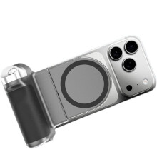 Shutter Phone Holder Camera Handle Grip Selfie Stabilizer with 1/4" Cold Shoe Mount Handheld Shooting Stand