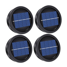 4 Pack Solar Light Replacement Top (Top Size 3.23 Inch, Bottom Size 2.83 Inch), Waterproof Solar Light Part for Outdoor