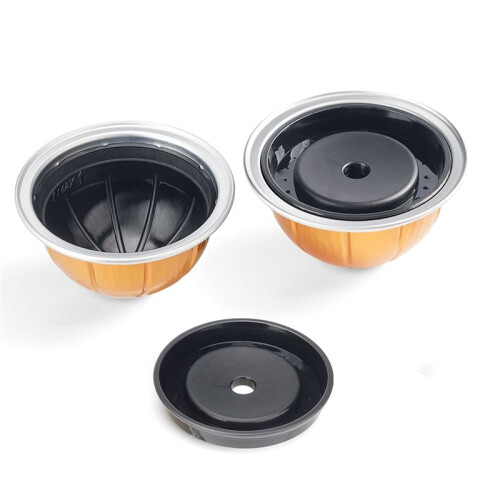 Compatible with for Nestlé Vertuoline Next Creamy Coffee Capsule Shells and Reusable Filters 2pc C 1