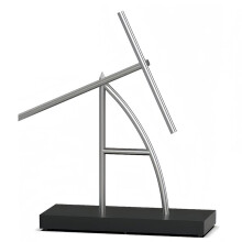 Ornement de Pendule de Sculpture D'Énergie Cinétique, Pendentif de Bureau, Pendule Chaotique Alimenté par Batterie, Décor de Bureau pour la Maison