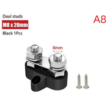 M8 Verbindungsanschlussblock Bolzenbusbar Schwerlast-Batteriestromverteilung 48V Busbar Rot/Schwarz Automobil Wohnmobil Boot