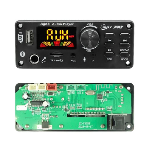 MP3 Decoder Board 2x50W Amplifier Audio Player 12V DIY MP3 Player Car FM Radio Module TF USB Mic Record Call 1