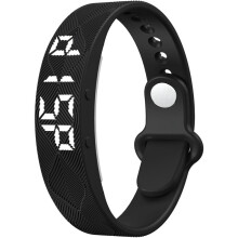 Bracelet LED Digital Waterproof 12 Groups Wake- Body Temperature Monitor Running Pedometer Band A