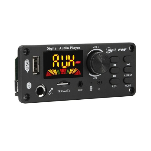 MP3 Decoder Board 2x50W Amplifier Audio Player 12V DIY MP3 Player Car FM Radio Module TF USB Mic Record Call 2