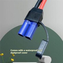 EC5 to O-Type Terminal Motorcycle Emergency Start Wire High-Power 10AWG Male Female Plug Connection Cable 0.5m B