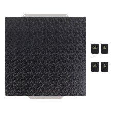 Double Sided Build Plate PEO Flake Debris Sheet Flexible Platform for Flashforge Creator 5/5 Pro W/4pcs Silicone Cover