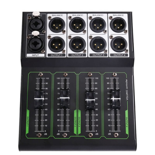 Passive Monitor Volume Controller XLR Input Output Passive Stereo Controller No Loss Volume Adjustment Controller
