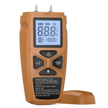 Mètre D'Humidité Numérique à Deux Broches, Testeur D'Humidité, Thermohygromètre, Outil de Test D'Humidité pour les Sols en Bois, le Papier