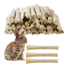 2lb Natural Sweet Bamboo Chew Sticks, Molar Teething Treats Toys for Rabbits, Bunnies, Guinea Pigs, Hamsters