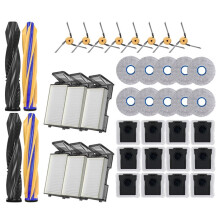 Voor X60 Ultra Robotstofzuiger Reserveonderdelen Hoofd Zijborstel Hepa Filter Mop Stofzak Accessoires (40 Stuks)