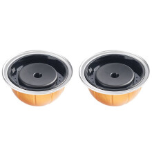 Compatibel met voor Nestlé Vertuoline Next Creamy Coffee Capsule Shells en Herbruikbare Filters 2 Stuks B