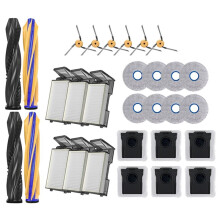 Voor X60 Ultra Robotstofzuiger Reserveonderdelen Hoofd Zijborstel Hepa Filter Mop Stofzak Accessoires (30 Stuks)