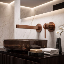 Wall Mounted Faucet Rea Grace Brush Copper