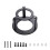 N10 and N10P Lidar Support Bottom Circular Support Metal Black Sprayed Finish 1