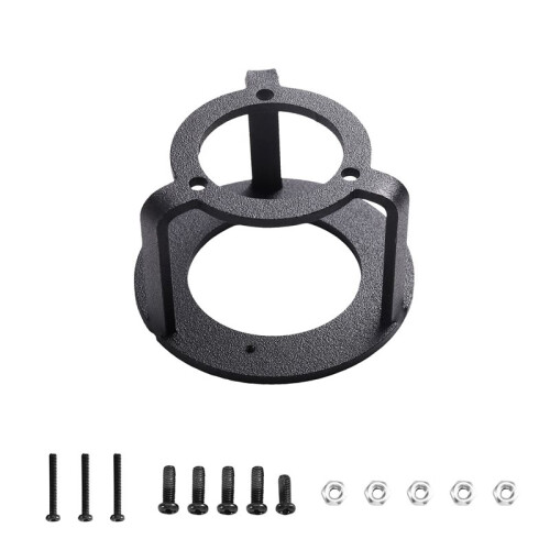 N10 and N10P Lidar Support Bottom Circular Support Metal Black Sprayed Finish