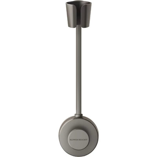 Suction Cup Hair Dryer Stand - Versatile Bathroom Organizer with Powerful Hold Grey