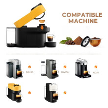 Kompatibel mit für Nestlé Vertuoline Next Cremigen Kaffeekapsel-Hülsen und Wiederverwendbaren Filtern 2 Stück A