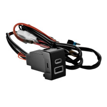 Car Fast Charging USB QC3.0 Port +PD TYPE-C Socket Charger Plug Adapter for Jimny X5 Tianyu SX4 Swift Vitara A