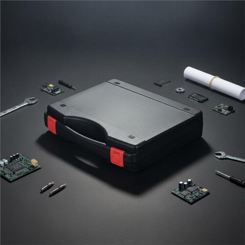 Portable Multifunction Hardware Tool Box - Plastic Storage Case for Instruments,Outdoor & Indoor Use