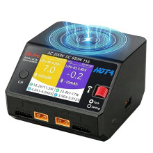 D6 Pro Lipo Batterijlader, Dubbele Kanaal, 15A, 200W AC, 650W , Slimme Balanslader EU Plug