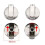 2Pcs Metal Universal Gas Stove Control Knobs Adaptors Oven  Cooking Surface Control Locks Gas Stove Oven Knobs 6