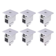Solar Panel Mounting Bracket Adjustable 35-50mm Medium Clamps, Aluminum for Fixing Photovoltaic Solar Panel Modules