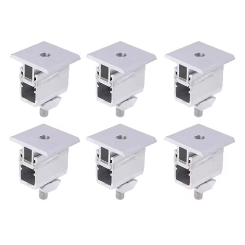 Solar Panel Mounting Bracket Adjustable 35-50mm Medium Clamps, Aluminum for Fixing Photovoltaic Solar Panel Modules
