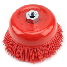 5 Inch Nylon Borstel 125 mm M14 Nylon Schuurkomborstelwiel voor Metaal-, Hout-, Glaspolijst- en Ontbraamgereedschap
