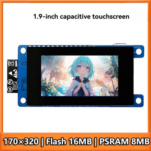 ESP32-S3 1.9-Inch Touchscreen Development Board 170x320 2.4G WiFi+ 5 for  Home Central Control Panel 2