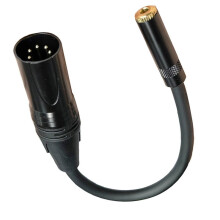 Cable de Audio Balanceado XLR Macho de 5 Pines A 3.5mm Hembra para Escenario y Auriculares