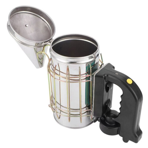 Electric Beehive Smoker 5V Stainless Steel with Heat Shield Handle Beekeeping Tool 2