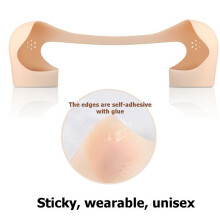 L Women Men Silicone Non-Slip Shoulder Pads Reusable Right-Angle Shoulder Anti-Sloping Shoulder Pads Shoulder False