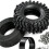 Conjunto de Rodas e Pneus RC Beadlock de 1,3 Polegadas, Peças de Upgrade para Crawler RC 1/18 para MJX H18P para Caminhão Off-Road para  Bronco 6