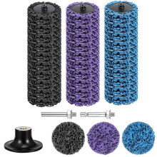 Set van 63 Snelwisselbare Slijpschijven van 5 cm voor Slijp- en Boormachines, met Diamantcoating op Nylon Gaas en een Schacht van 6 mm (1/4 Inch)