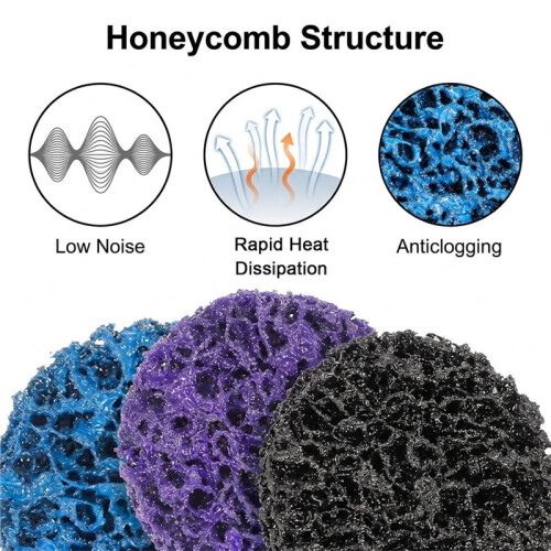 Conjunto de 63 Discos de 2 Polegadas com Troca Rápida para Retificadora e Furadeira, Malha de Nylon Revestida de Diamante, Haste de 1/4"