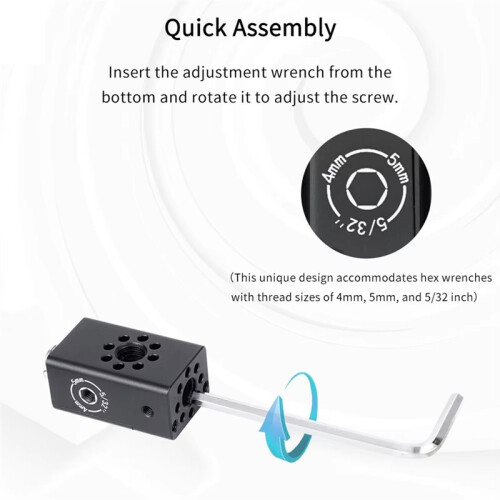 CB1 Multi-Function Cheese Handle Cheese Grip with Multiple 3/8"  Locating Holesfor DIY Video Rigs and Camera Cages