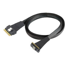1,0 M PCI-E Ultraport Slimline SAS SFF-8654 8i 74-Pin Gerade auf 8654 8i 90 Grad für SSD-Hochgeschwindigkeitsserverkabel
