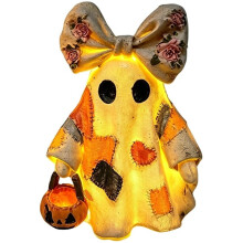 Statua Ducha na Halloween, Podświetlana Rzeźba Dekoracyjna na Biurko dla Kobiet, Mężczyzn, Właścicieli Domów i Najemców