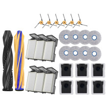 Voor X60 Ultra Robotstofzuiger Reserveonderdelen Hoofd Zijborstel Hepa Filter Mop Stofzak Accessoires (28 Stuks)