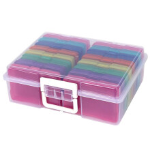 Estuches para Guardar Fotos de 4x6 Pulgadas con 16 Contenedores Interiores de Plástico para Manualidades para Organizar y Transportar.
